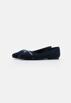 Anna Field Leather- Ballerina'S - Dark Blue -Anna Field 1e35dc83af634d129ce0c7b3d67a48f3