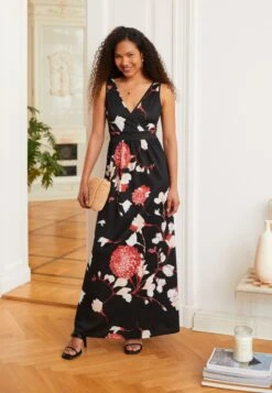 Anna Field Maxi-Jurk - Black/Pink
