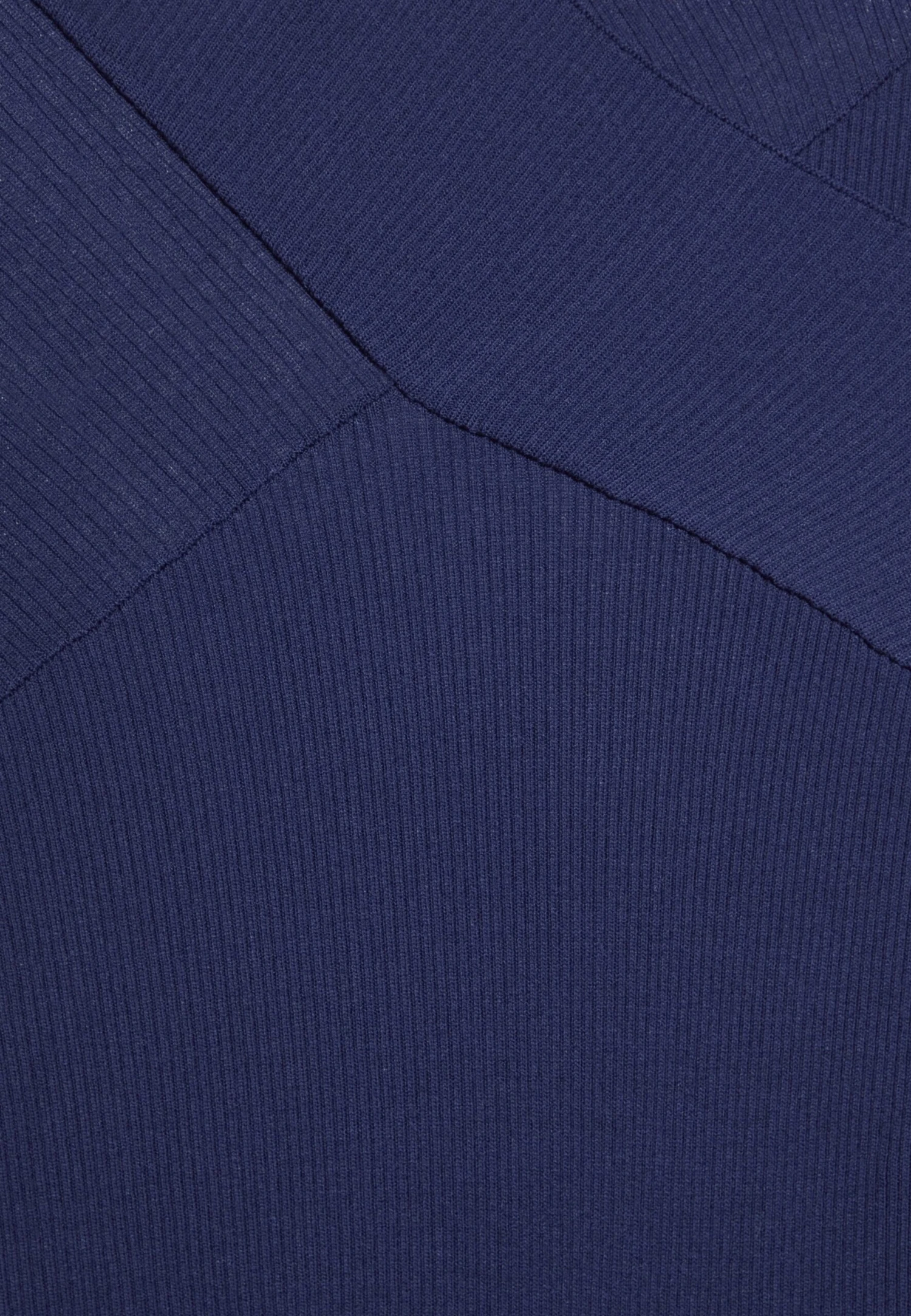 Anna Field V Ausschnitt Bodycon Midi Strickkleid - Etui-Jurk - Dark Blue 3 Anna Field V Ausschnitt Bodycon Midi Strickkleid - Etui-Jurk - Dark Blue - Afbeelding 3