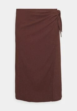 Curvy Textured Sarong Midi Skirt - Wikkelrok - Brown -Anna Field 32eb2e97370a414c9459b91ab42d5b52