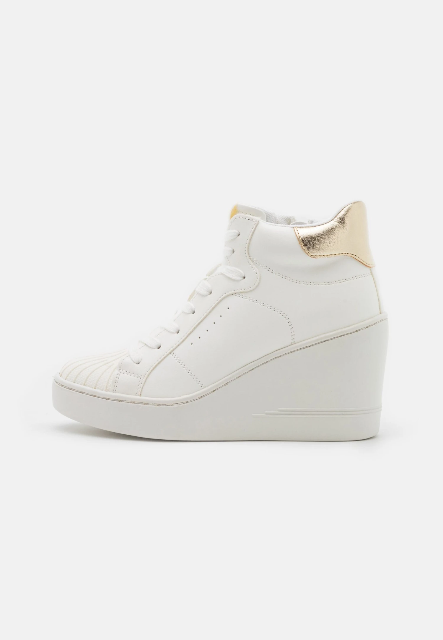 Anna Field Sneakers Hoog - White/Gold 2 Anna Field Sneakers Hoog - White/Gold - Afbeelding 2