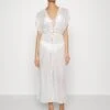 Anna Field Embroidered Cover Up/ 802 - Black - Strandaccessoire - 001 - White