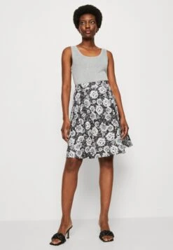 Anna Field Plooirok - Black/White -Anna Field 445a183825a346c6ad3b1ce87a5549c9