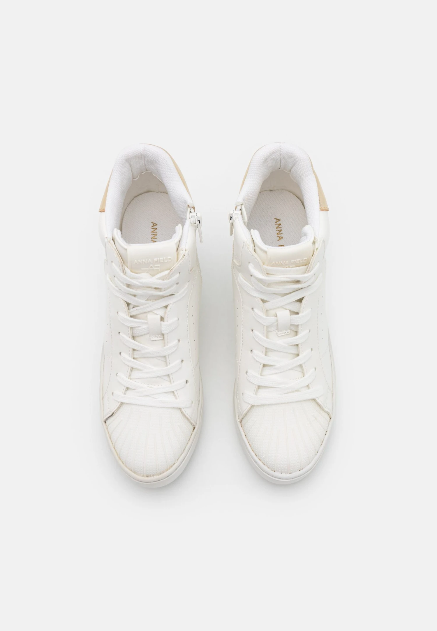 Anna Field Sneakers Hoog - White/Gold 6 Anna Field Sneakers Hoog - White/Gold - Afbeelding 6