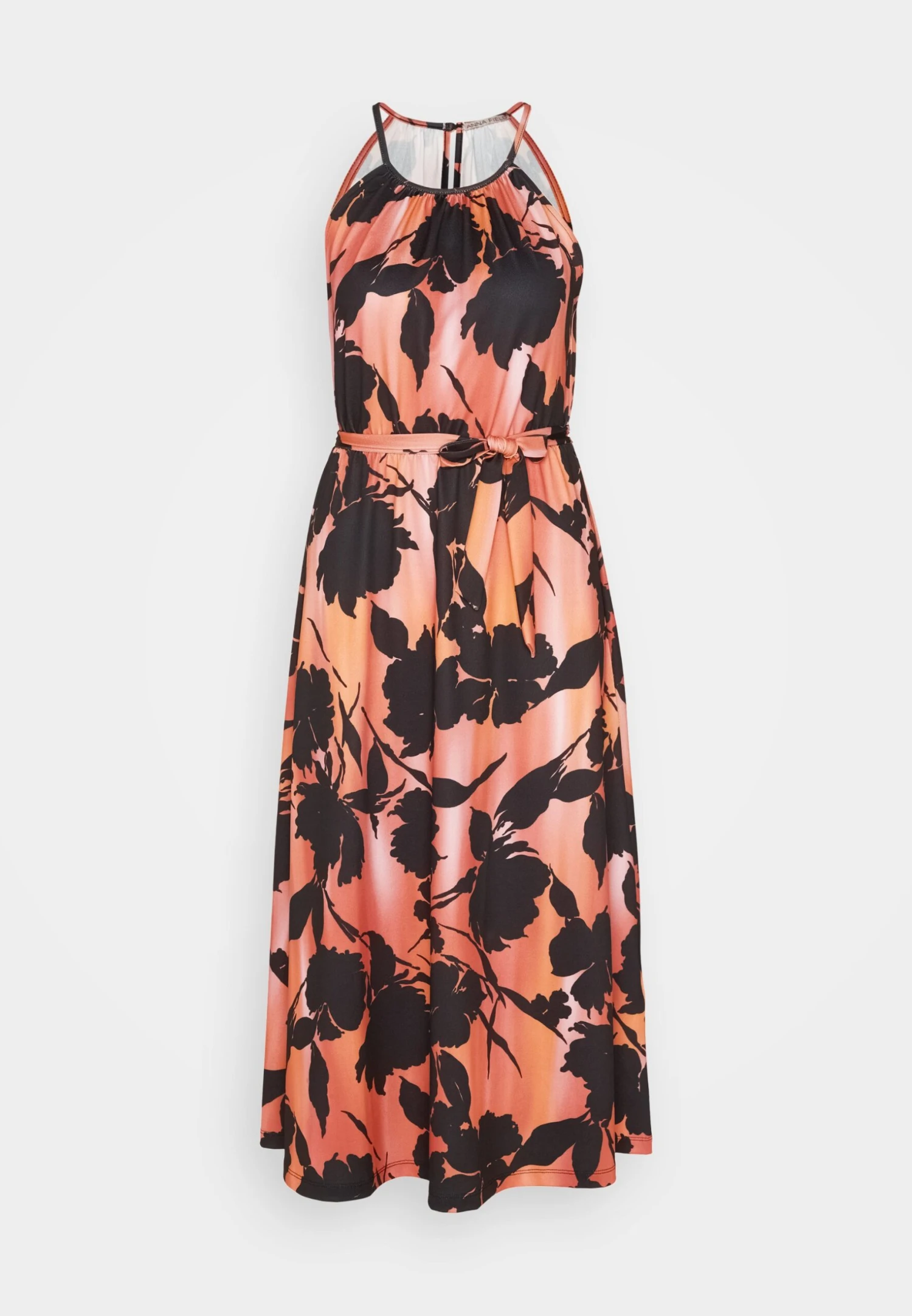 Anna Field Jerseyjurk - Black/Orange 7 Anna Field Jerseyjurk - Black/Orange - Afbeelding 7