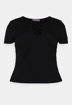 Curvy Front Lace - T-Shirt Basic -Black -Anna Field 53bcc5dad09d411ca251039448d5535a