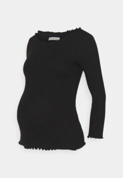Long Sleeved Top - Longsleeve - Black