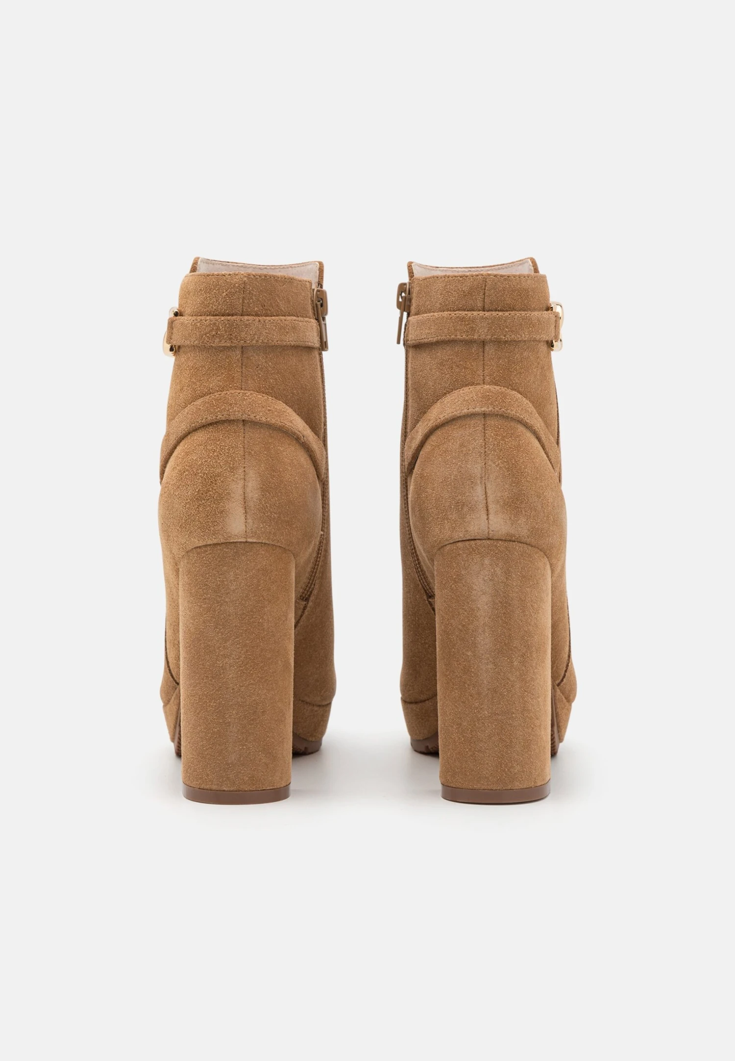 Anna Field Leather- Enkellaarsjes Met Plateauzool - Cognac 4 Anna Field Leather- Enkellaarsjes Met Plateauzool - Cognac - Afbeelding 4