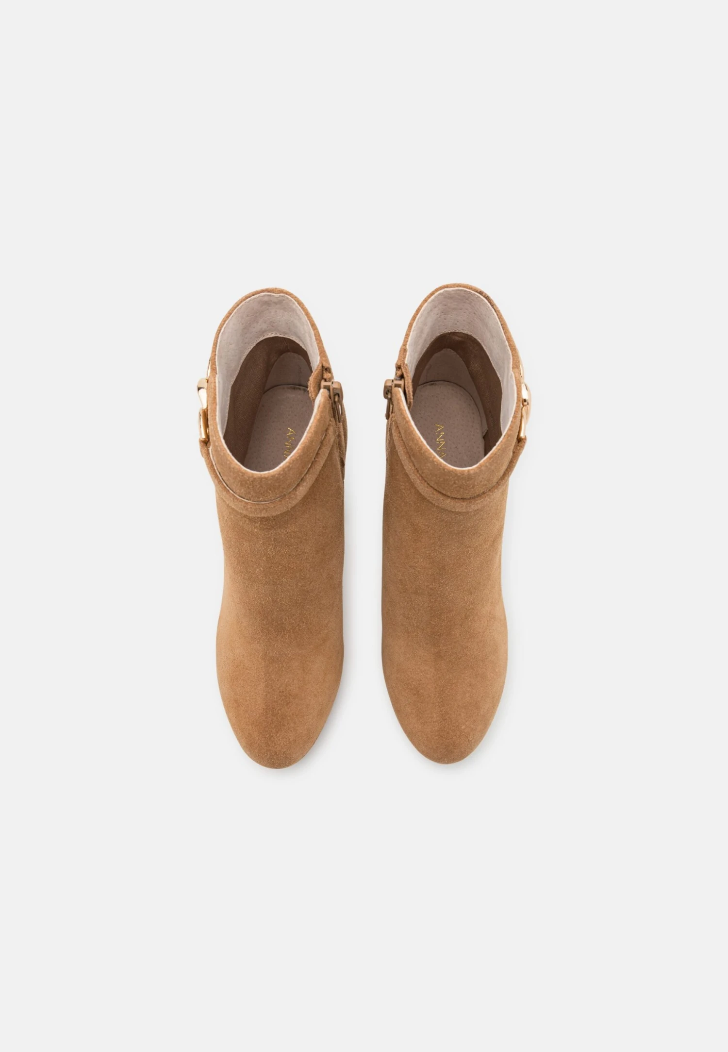 Anna Field Leather- Enkellaarsjes Met Plateauzool - Cognac 6 Anna Field Leather- Enkellaarsjes Met Plateauzool - Cognac - Afbeelding 6