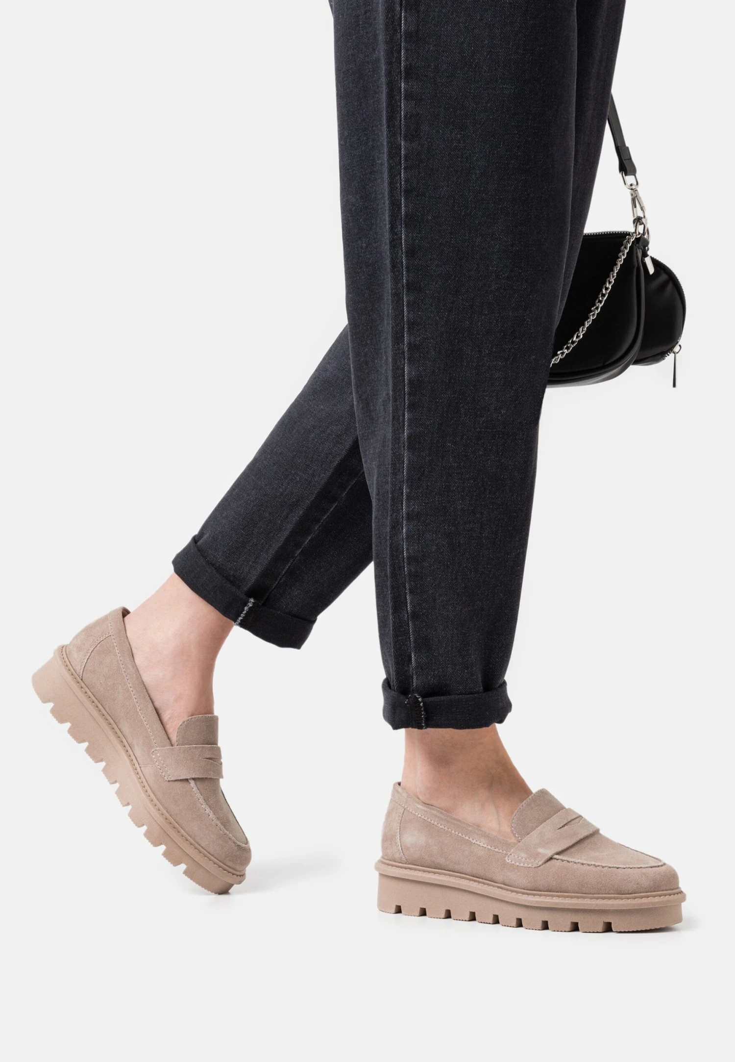 Comfort Leather - Instappers - Taupe 1 Comfort Leather - Instappers - Taupe