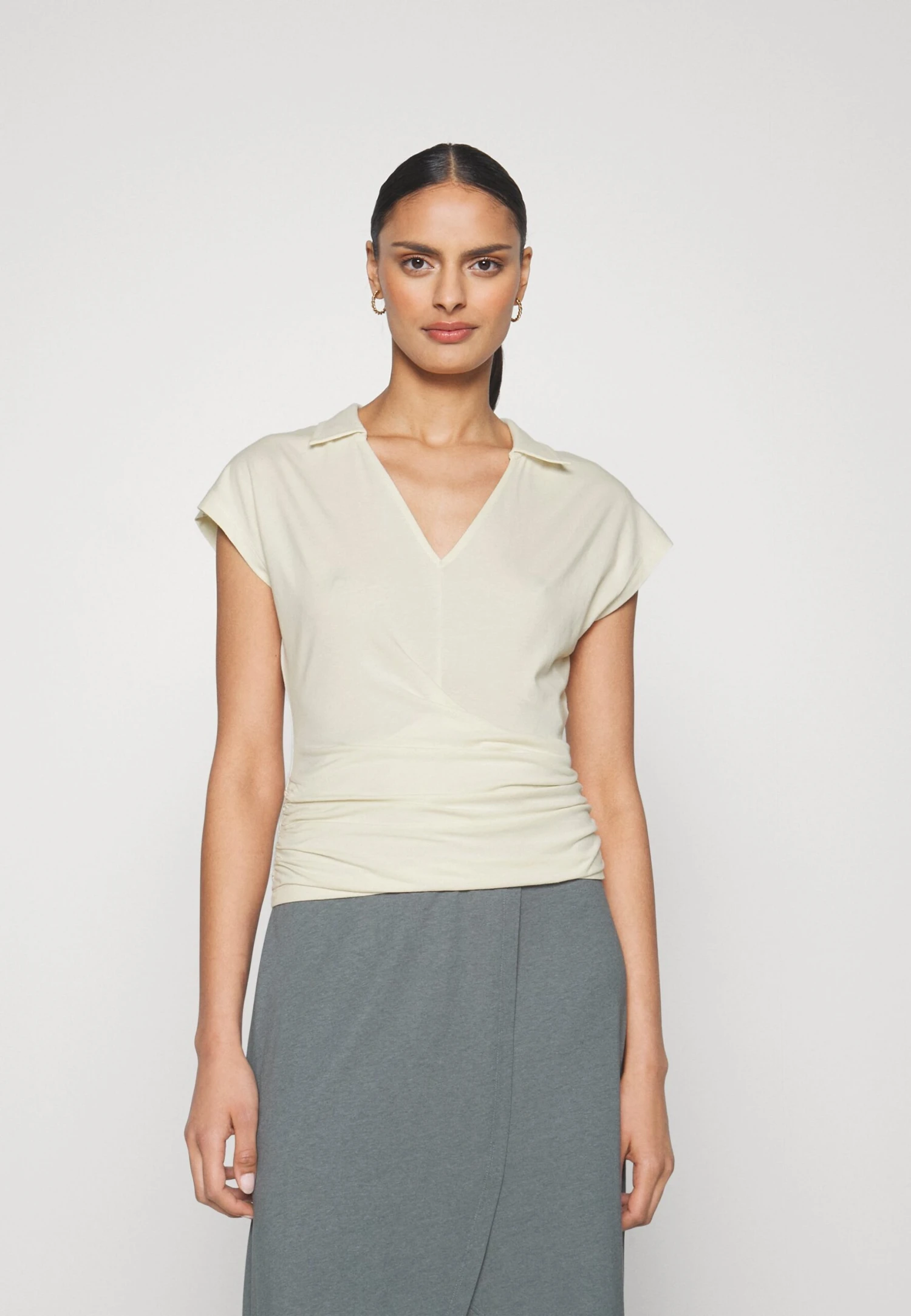 Anna Field Wrap Blouse- Blouse - Offwhite 1 Anna Field Wrap Blouse- Blouse - Offwhite