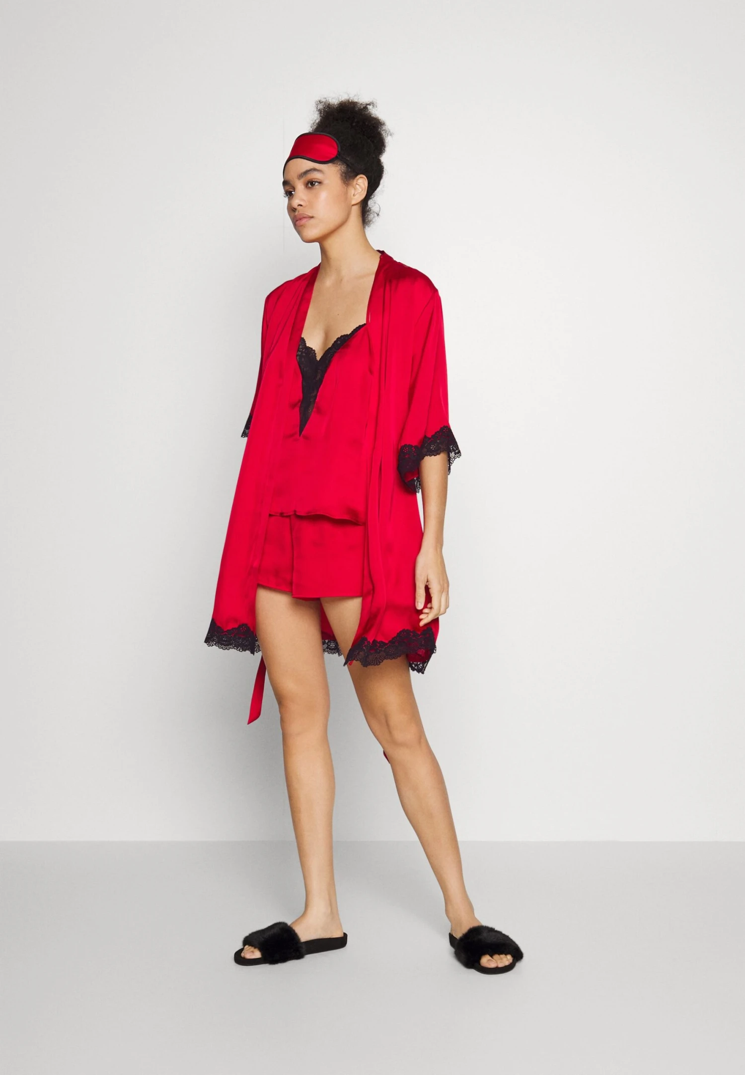 Anna Field 4 Piece Gift Set - Pyjama - Black/Red 2 Anna Field 4 Piece Gift Set - Pyjama - Black/Red - Afbeelding 2