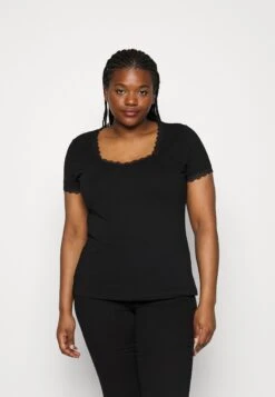 Plus Size - T-Shirt Print - Black