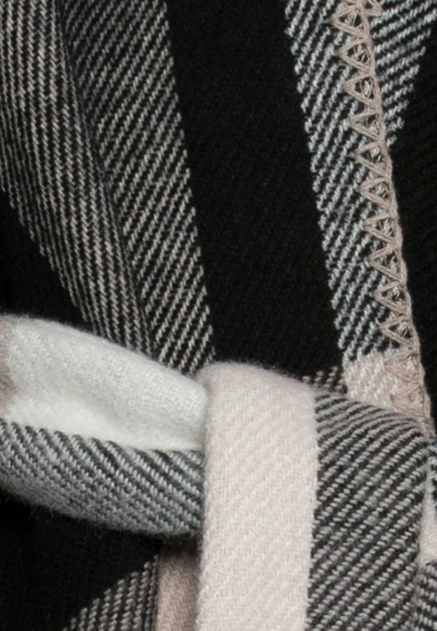 Anna Field Poncho - Black/White 3 Anna Field Poncho - Black/White - Afbeelding 3