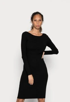 Anna Field Offener Rücken Bodycon Mini Strickkleid - Etui-Jurk - Black -Anna Field ae24ededa50648bf920e681ebf84b24f