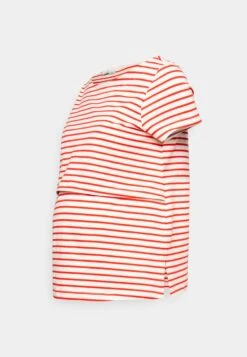 Maternity Long Tee- T-Shirt Basic - Red/Off-White 12 Maternity Long Tee- T-Shirt Basic - Red/Off-White -Anna Field cae4c16e6a8f489ca17b18a111402533