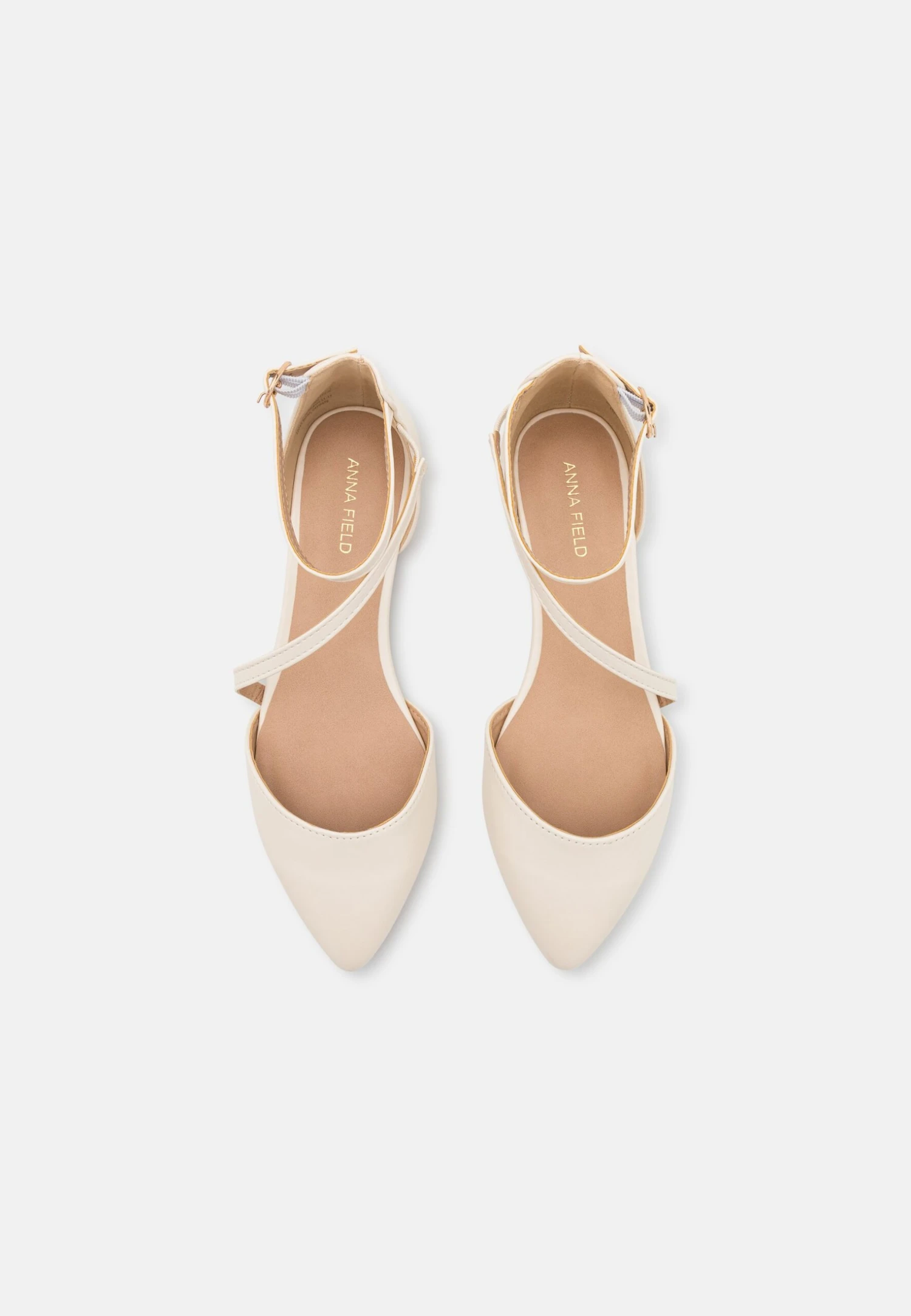 Ballerina'S Met Enkelbandjes - Off-White 6 Ballerina'S Met Enkelbandjes - Off-White - Afbeelding 6