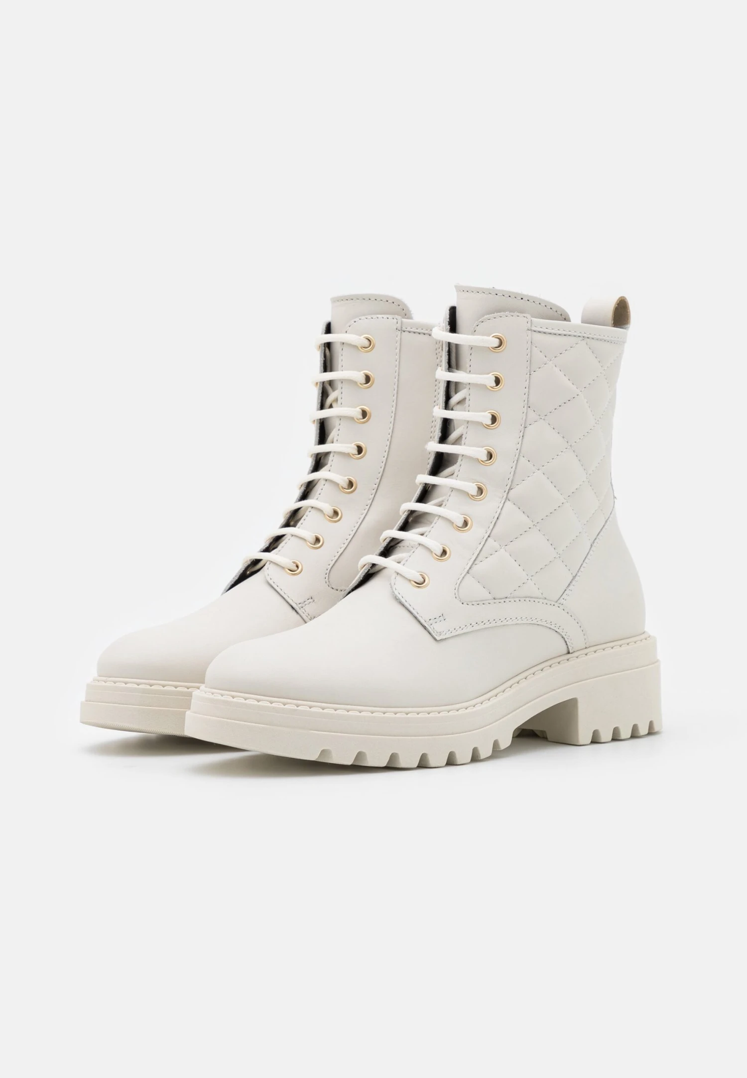 Anna Field Leather - Veterboots - White 3 Anna Field Leather - Veterboots - White - Afbeelding 3