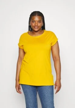 Long- T-Shirt Basic - Dark Yellow