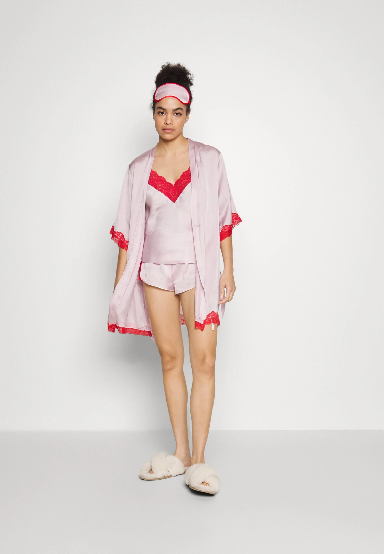 Anna Field 4 Piece Gift Set - Pyjama - Red/Pink 2 Anna Field 4 Piece Gift Set - Pyjama - Red/Pink - Afbeelding 2